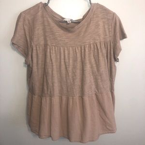 ruffled t-shirt